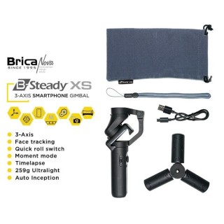 Brica B-Steady XS Gimbal Stabillizer 3 Axis - Brica Original - Black
